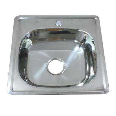 China New Southeast Asian Stainless Steel Small Faucet Countertop Kitchen Sink Single Basin Without Installation for sale