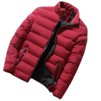 China 2021 fashion sustainable winter outwear thick jacket men's casual cotton warm jacket anorak coat solid coat for sale