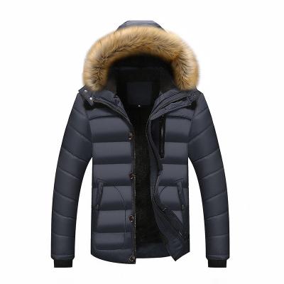 China 2021 New Winter Reversible Mens Down Cotton Khaki Black Padded Jackets Overcoats Classic Casual Coats For Oversized 5XL 6XL for sale