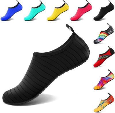 China Best Selling Rubber Tied Aqua Yoga Socks Quick Dry Barefoot Slip On Water Sports Shoes For Women Men for sale