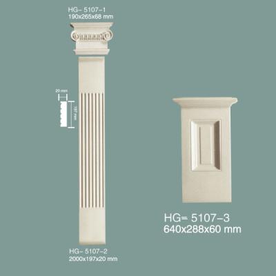 China Pilar de PU Columna romana de poliuretano Moldeado de columna romana HG-5107 en venta