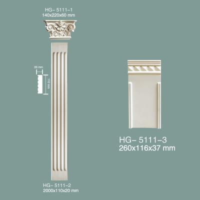 China Pilar de PU Columna romana de poliuretano Moldeado de columna romana HG-5111 en venta