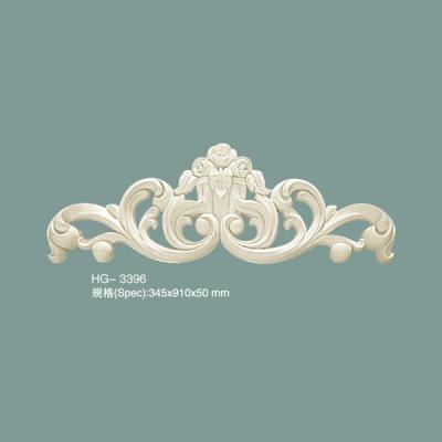 China Decorative Wall Ornamental Moulding Polyurethane Decor Onlay Scroll-HG-3396 for sale