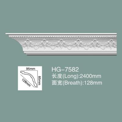 China Ceiling Cornice PU Ceiling Moulding HG-7582 for sale