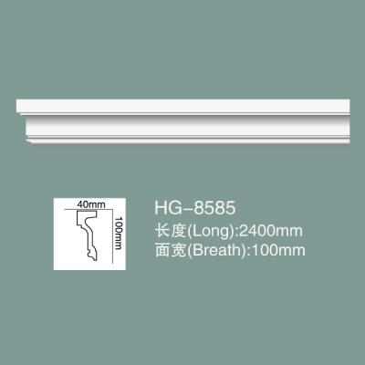 China Dado Rail Foam Skirting Board PU Wall Baseboard HG-8585 for sale