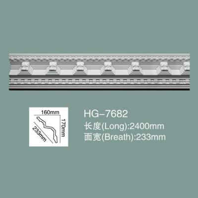 China Foam Skirting Polyurethane Crown Moulding HG-7682 for sale