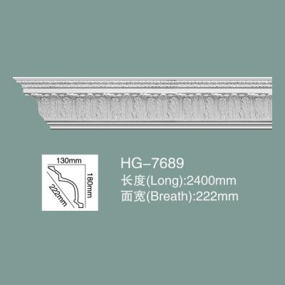 China Foam Skirting Polyurethane Crown Moulding HG-7689 for sale