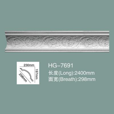 China Foam Skirting Polyurethane Crown Moulding HG-7691 for sale