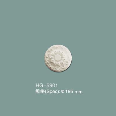 China Polyurethane Ceiling Medallion PU Ceiling Tile HG-5901 for sale