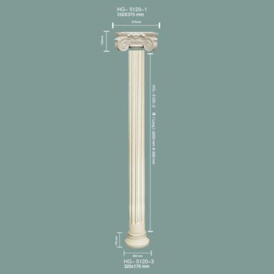 China Columna romana de PU HG-5120 en venta