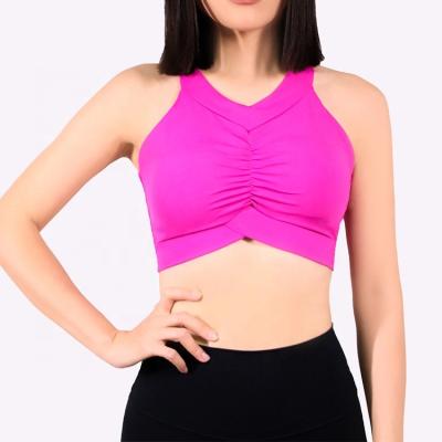 China PG006 European 80% new and American breathable nylon beauty yoga clothes back wear high-end yoga fitness bra for sale