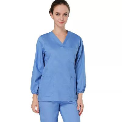 China Wholesale Cheap Eco-friendly Fashionable Nurse Scrubs Senior Hospital Uniform For Woman Medical Scrubs Nurse Scrubs Sets for sale