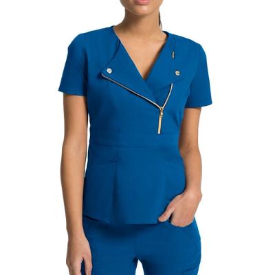 China Eco - Friendly Medical Hospital Scrub Uniforms O - Neck Scrub Sets To Scrub Uniforms for sale