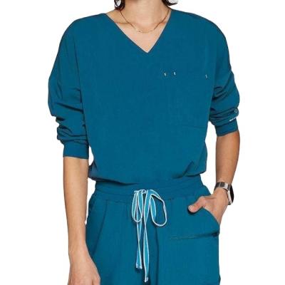 China Eco - Friendly Medical Hospital Scrub Uniforms O - Neck Scrub Sets To Scrub Uniforms for sale