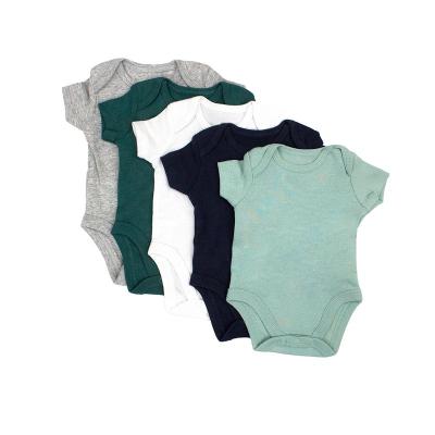 China Breathable Newborn Bamboo Infant Baby Romper Long Sleeve Jumpsuit Unisex Pajamas Clothes Bamboo Rompers for sale