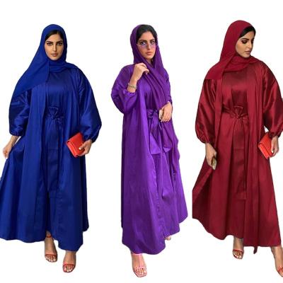 China 2022 Rayon Custom Women Islamic Clothing Muslim Dress Ramadan Middle East Malaysia Traditional Abaya Dubai Long for sale