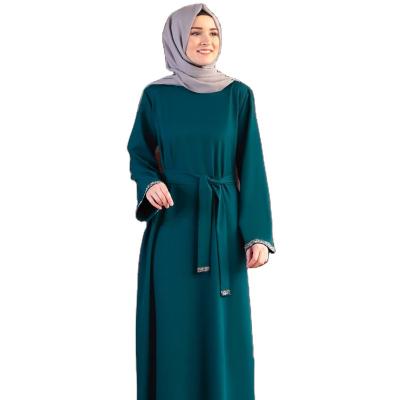 China 2022 Rayon RTS Ramadan Women Islamic Clothing Muslim Dress Middle East Malaysia Traditional Dubai Abaya Long for sale