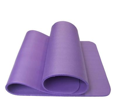 China NBR 1787901-1 Hot Sales Amazon Thickened Solid Color Normal-density NBR Yoga Set Widened Anti-Slip Yoga Mat for sale