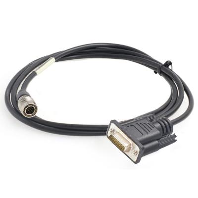 China Camera 12 Pin High Flex Hirose Cable to D-sub 15pin for Analog CCD Camera for sale