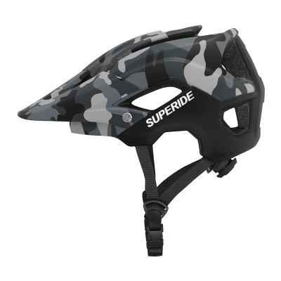 China PC+EPS SUPERRIDE In-mold Camouflage Helmet XC AM MTB Riding Ultralight Casco Bicicleta Cycling Full Face Helmet for sale