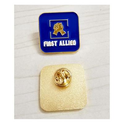 China Other New Promotion Custom Logo Badge Pin OEM Branded Name Metal Brooch Pins for sale