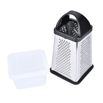 China 2021 Multifunctional Wholesale Viable Vegetable Grater 4 Side Vegetable Cheese Grater King Kitchen Tools Vegetable Cheese Grater Lemon Zester for sale