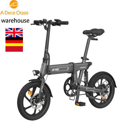 China Gray HIMO Z16 Aluminum Alloy CE Electric Bike 250W 36V 16Inch International High Quality Yellow Blue White Electric Bicycle Mid Drive Wholesale for sale