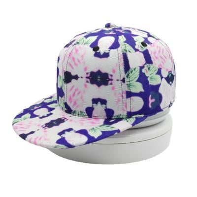 China Custom JOINT Baseball Hat 6 Panel Snapback Print Hat Floral Sublimation for sale