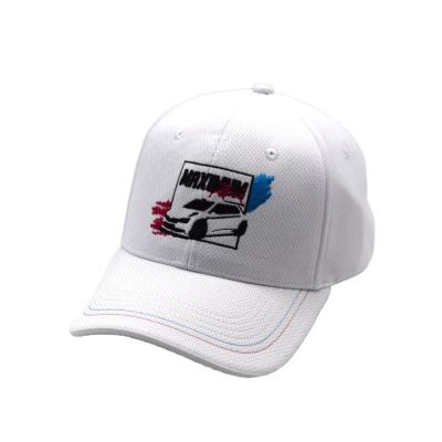 China New style JOINT baseball cap hat white lightweight breathable polyester sport running dry hat quickly embroidered for sale