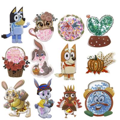 China Europe Resin DIY Flatback Craft Shakers Accessories Planar Cartoon Animal Acrylic Resin With Custom Design for sale