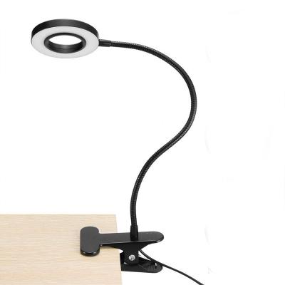 China Flexible adjustable angle Metal desk lamp night universal clamp table LED reading lamp for study clip lamp for sale