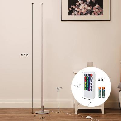 China Modern high-quality remote controller&tuya colorful led rgb lighting fluorescent plastic Floor lamp house&bars for sale