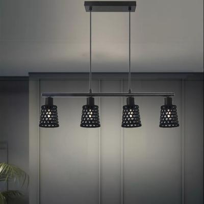 Cina Nordic modern Company Outlook simple black meter ball pendant lamps bar room decorative led chandelier lights in vendita