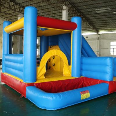 China Colorful bouncy castle and pvc inflatable bounce house slide for sale for sale