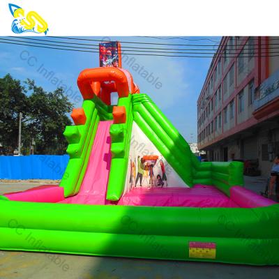 China 1000D PVC Tarpaulin Inflatable Kids Slide Cartoon Inflatable Water Slide Commercial Inflatable Water Slides for sale