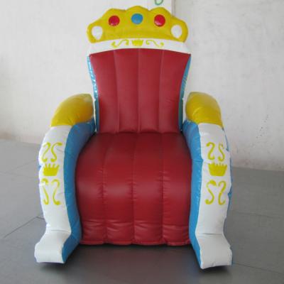 China Adverstising inflatable king/queen chair cartoon model for advertising events inflatable king/throne chair sofa for sale