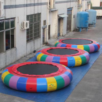 China PVC inflatable trampoline seadoo water trampoline /inflatable floating water trampoline jumping bed for sale for sale