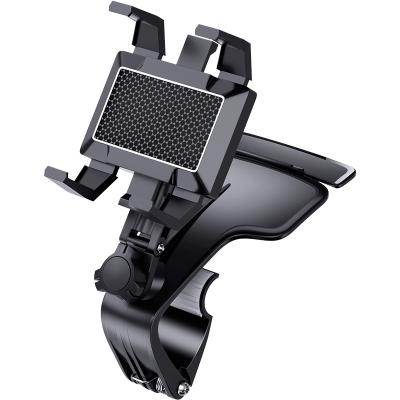 China Universal 360 Adjustable Adjustable Arm Multi Function Sun Visor Dashboard Phone Holder Car Mount Bracket for sale