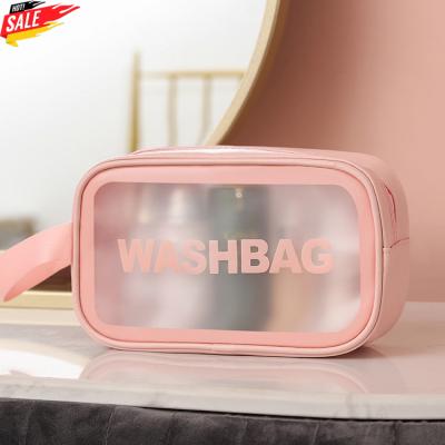 China Travel Promotional Custom Clear Waterproof Makeup Toiletry Pouch PVC Gift Organizer Logo Printed High Quality Cosmetic Bag for sale