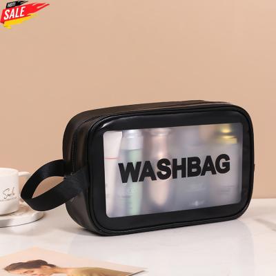 China High Quality New PVC Clear Plastic Skin Care Bag Travel Makeup Cosmetic Bag for sale