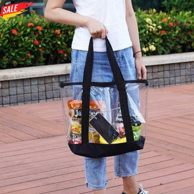 China Fashion Extra Large Capacity Custom Travel Pool Waterproof Foldable Luxury Bag Zipper Outdoor Mesh Beach Bag for sale