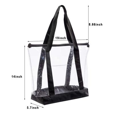 China High Quality PVC Fashion Gift Bag Transparent Fashion Simple Portable Waterproof Cosmetic Bag for sale