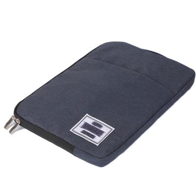 China Waterproof Material Large Capacity Polyester Deep Blue Custom Logo Laptop Bag for sale