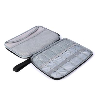 China Fanshion Best Price Double Layers Travel Digital Accessories Storage Charger Cable Protector Organizer Bag for sale