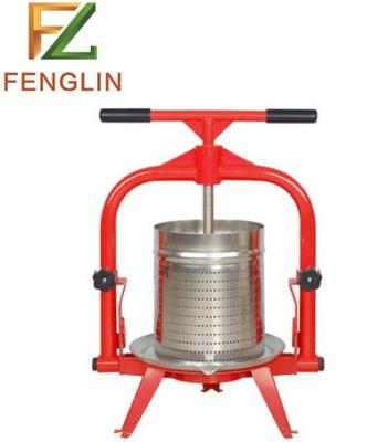 China food & Beverage Plant 4 Gallon Stainless Steel Cart Macintosh Apple Cider Press Machine Fruit and Vegetable Cider for sale