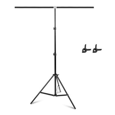 China 1*2 Meters PORTABLE Camera Studio Photo Studio Photo T-Shape Photography Background Support Backdrop Holder Crossbar Kit with Clamps for sale