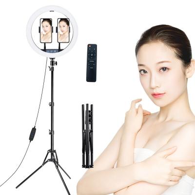 China Three Color Stepless Dimming Light Selfie LED Ring Light Video Live Stream Tiktok Live Stream Led Fill Light Live Steaming Beauty Live Ring Photography Shine 30cm for sale