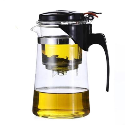 China WITH LID restaurant 950ml hotel water kettle filter tea filter jar daily life tea lover tea pot home drinkware glass ware for sale