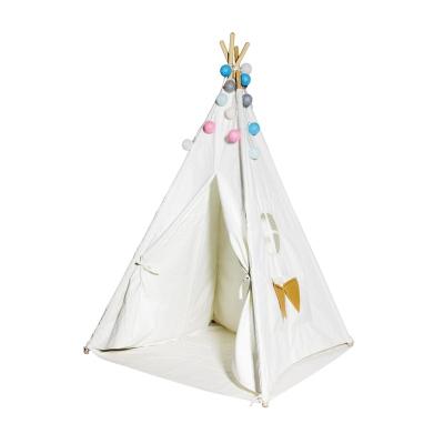 China Wholesale Indoor Outdoor Polyester Cotton Canvas Tent Children Kids Play Toy Indian Teepee Tent for sale