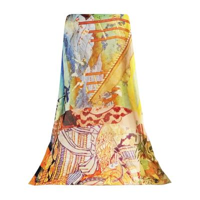 China Digital Printing 65x180cm Luxury Women's Modal Scarf 100% Custom Wholesale Modal Scarves for sale